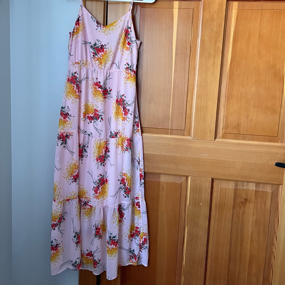 Jcrew size 0 floral lightweight midi dress